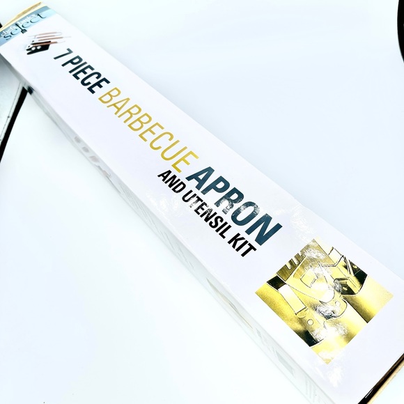 7-Piece BBQ Apron and Utensil Set - Picture 6 of 9